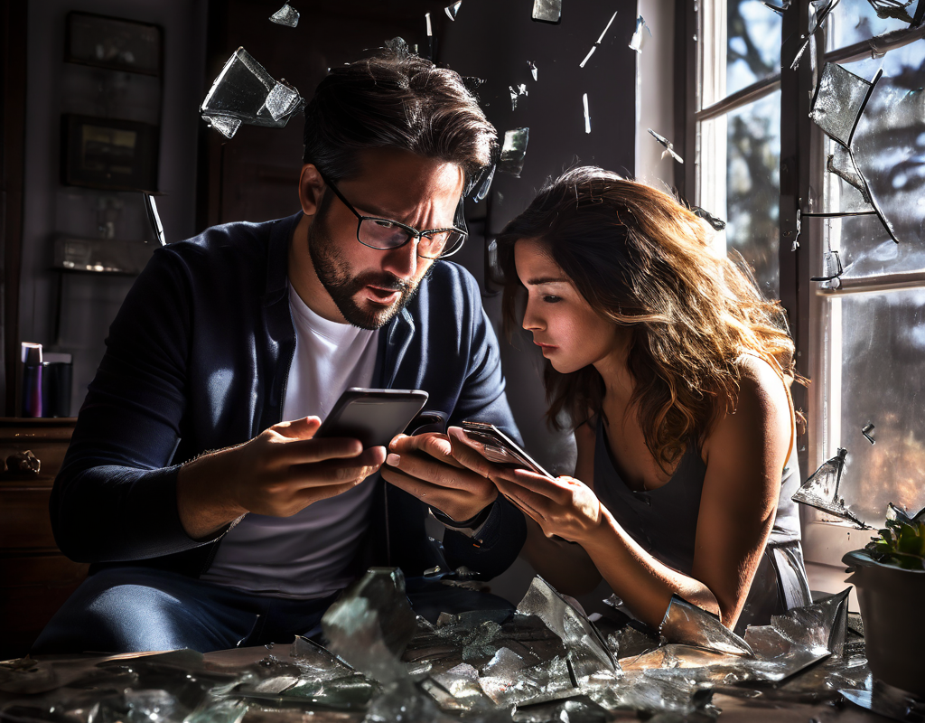 남편이 아내 의심해서 핸드폰 비밀번호 풀라고 강요하고 위치 추적 앱 까는 의처증