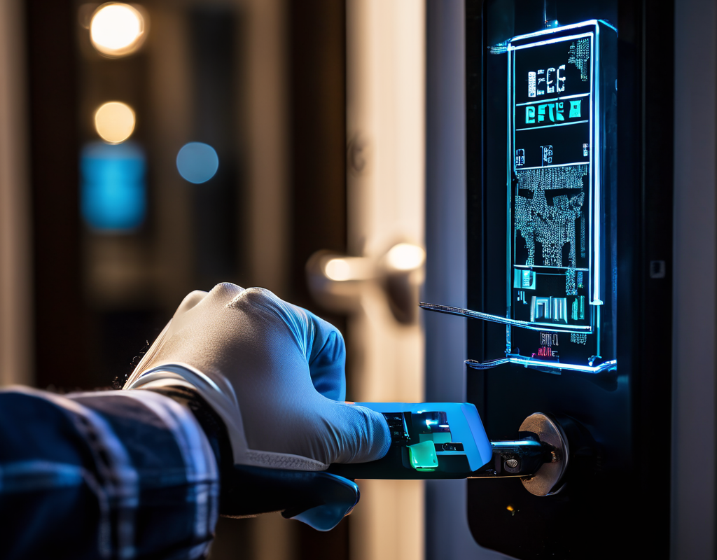 집 현관문 도어락이 고장 나서 문이 안 잠기는데 도둑이 들어와서 비밀번호 바꾸고 집 차지하는 꼴